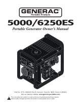 Generac Portable Products 6250ES Owner's manual