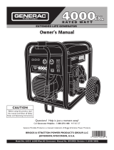 Generac Power Systems 4000EXL Owner's manual