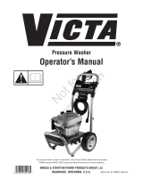 Victa OPERATOR'S MANUAL VICTA 2500@2.0 PRESSURE WASHER MODEL 020470-01 User manual