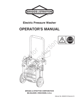 Simplicity ELECTRIC PRESSURE WASHER, BRIGGS & STRATTON MODEL 020709-00 User manual