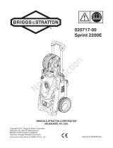 Simplicity ELECTRIC PRESSURE WASHER, BRIGGS & STRATTON 2000 PSI MODEL 020717-00 User manual