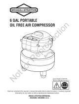 Simplicity AIR COMPRESSOR, 6-GALLON PORTABLE User manual