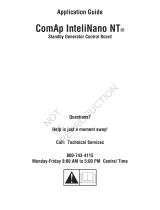 Simplicity COMAP INTELLINANO CONTROL PANEL APPLICATION GUIDE User manual