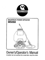 Maruyama MS068 Owner's manual
