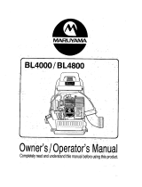 Maruyama BL4800 Owner's manual