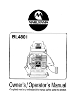 Maruyama BL4801 Owner's manual