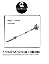 Maruyama EHT2250D Owner's manual