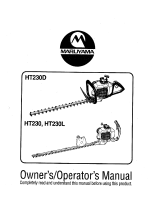 Maruyama HT230D, HT230 & HT230L Owner's manual
