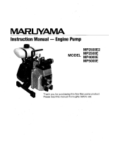 Maruyama MP4000E & MP4020E Owner's manual