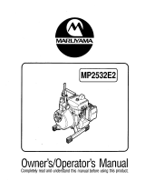 Maruyama MP2532E2 Owner's manual