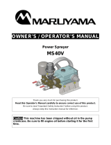 Maruyama MS40V Owner's manual