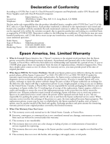 Epson WorkForce Pro EC-4020 Important information
