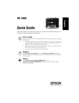 Epson WorkForce WF-2860 Quick start guide