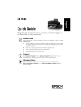Epson ET-4500 Quick start guide