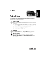Epson ET-4550 Quick start guide