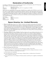 Epson ET-8700 Important information