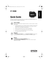 Epson ET-16500 Quick start guide