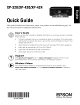 Epson XP-420 Quick start guide