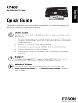 Epson XP-630 Quick start guide