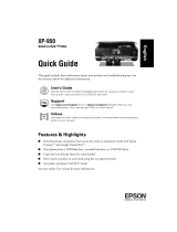 Epson XP-950 Quick start guide