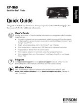 Epson XP-960 Quick start guide