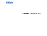 Epson XP-8600 User guide