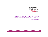 Epson Stylus Photo 1200 User manual