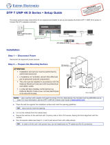 Extron electronics DTP T UWP 4K 232 D User manual