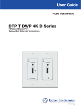Extron electronics DTP T DWP 4K D Series User manual