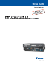 Extron DTP CrossPoint 84 User manual