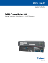 Extron DTP CrossPoint 84 User manual