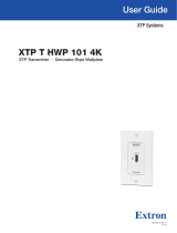 Extron XTP T HWP 101 4K User manual