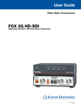 Extron FOX 3G HD-SDI User manual