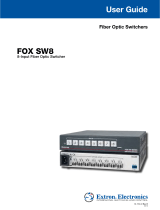 Extron FOX SW8 User manual
