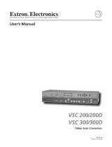 Extron VSC 300 & VSC 300D User manual