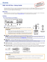 Extron electronics HAE 100 4K Plus User manual