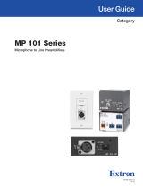 Extron electronics MP 101 User manual