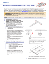 Extron electronics BCK SF 3CT LP User manual