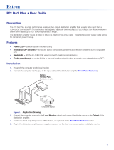 Extron electronics P/2 DA2 PLUS User manual