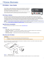 Extron P/2 DA2xi User manual