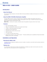 Extron electronics MDA 4V EQ User manual