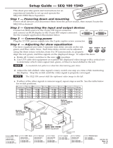 Extron SEQ 100 User manual