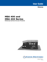 Extron Hideaway HSA 400 User manual