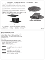 Extron Hideaway HSA 822M User manual