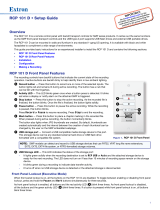 Extron electronics RCP 101 D User manual