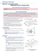 Extron PCM 340 User manual