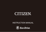 Citizen BU2025-76E Eco-Drive Setting Instruction