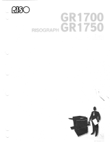 Riso GR1700/1750 Owner's manual