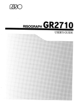 Riso GR2710 Owner's manual