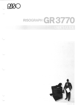 Riso GR3770 Owner's manual